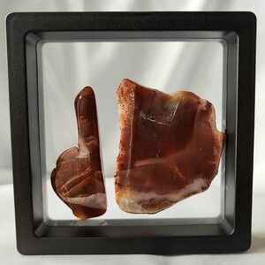 Unique‎ Banded Agate Stone Display Natural Rock Art Sculpture Tumbled Old Stock